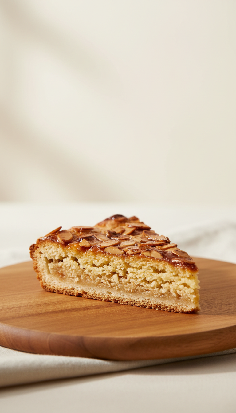 Crostata alle mandorle in fetta