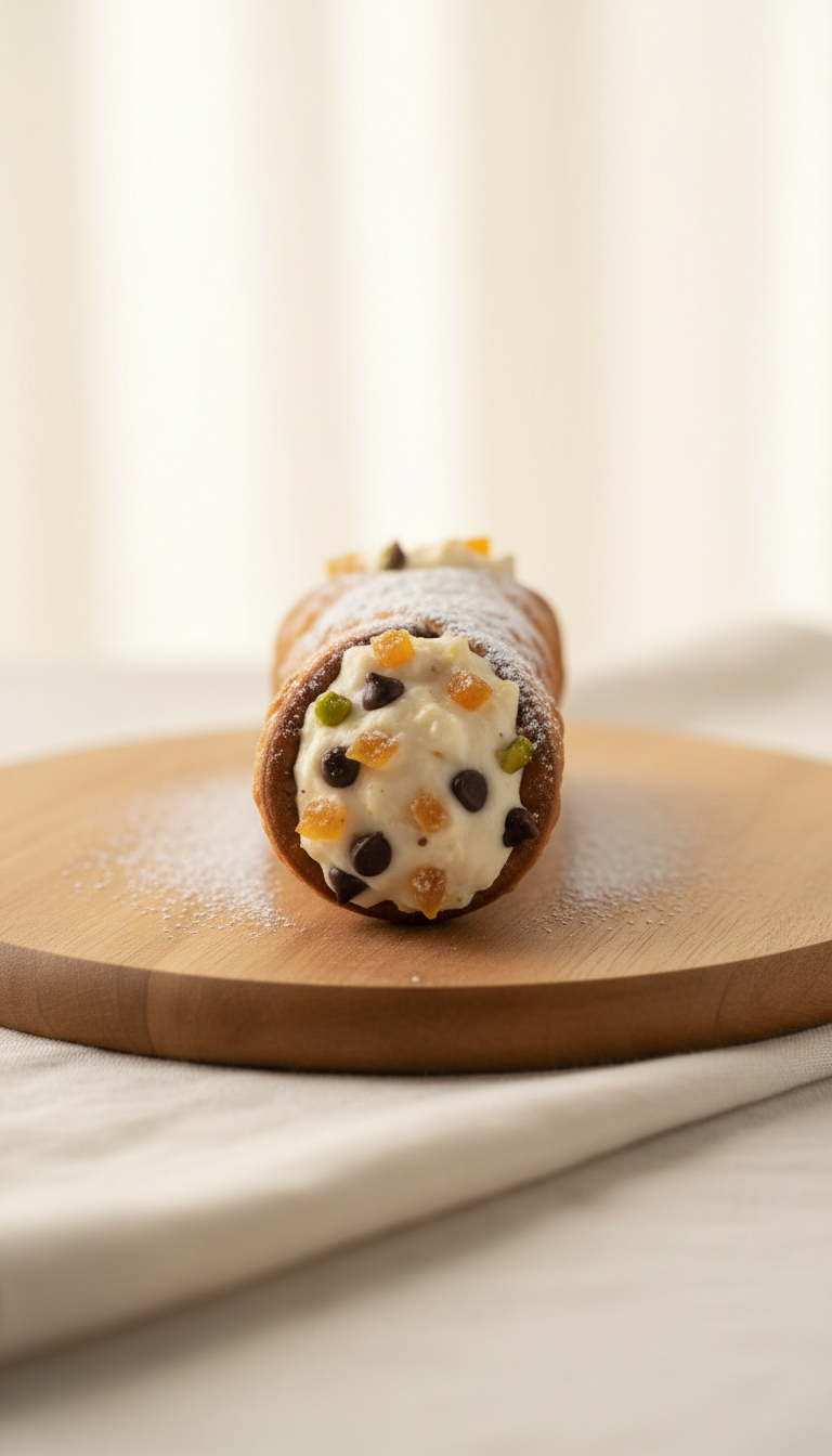 Cannoli con ricotta fresca